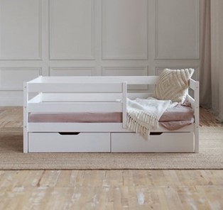 Детская кровать Софа с ящиками, цвет белый в Абакане