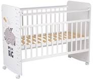 Детская кровать Фея 702 Спящий мишка, белый в Абакане