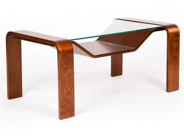 Стеклянный столик Мебелик Гурон 1 (вишня) в Абакане