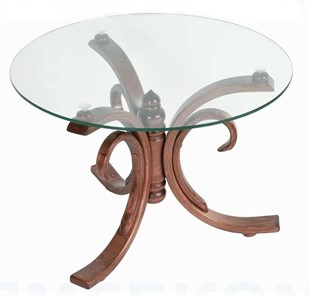 Стеклянный столик в гостиную СЖ 5 средний тон/стекло в Абакане