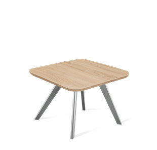 Квадратный столик SHT-S39 / SHT-TT 60/60 ЛДСП (дуб сонома/серый) в Абакане