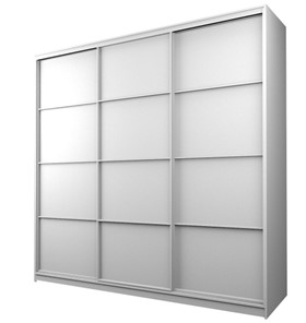 Шкаф 3-х створчатый MAX МШ-23-6-24-111, Профиль Белый/Цвет Белый в Абакане