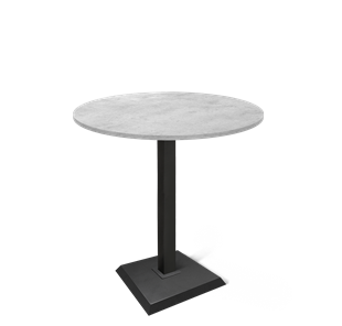 Стол обеденный круглый SHT-TU5-BS2/H110 / SHT-TT 90 ЛДСП (бетон чикаго светло-серый/черный) в Абакане