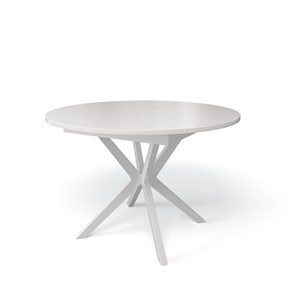 Кухонный раздвижной стол Kenner B1100 (Белый/Стекло белое сатин) в Абакане