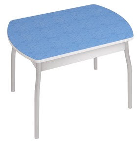 Кухонный стол Орфей-6, Синие цветы в Абакане