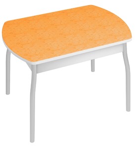 Стол обеденный Орфей-6, Оранжевые цветы в Абакане