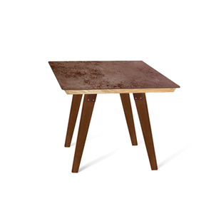 Керамический кухонный стол SHT-TU16 (4 шт.)/ТT8 60/60 (темный орех/прозрачный лак/коричневая сепия) в Абакане