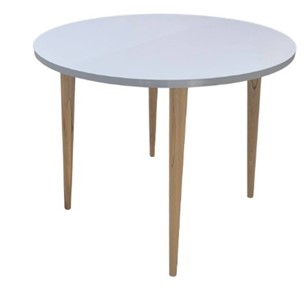 Кухонный стол круглый Creo-line Серый камень 90*90 см ЛДСП в Абакане
