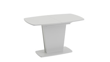 Стеклянный обеденный стол Честер тип 2, цвет Белый/Стекло белый глянец в Абакане