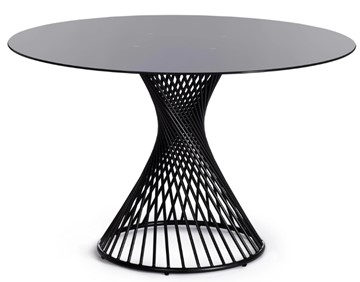 Стол со стеклянной столешницей BERTOIA (mod. GT21) металл/стекло, Black (черный) арт.20595 в Абакане