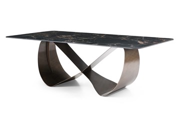 Керамический кухонный стол DT9305FCI (240) черный керамика/бронзовый в Абакане