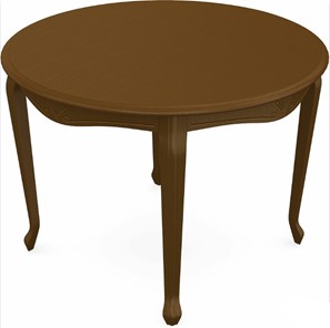 Обеденный круглый стол Кабриоль исп. Круг 1250, тон 2 (Морилка/Эмаль) в Абакане