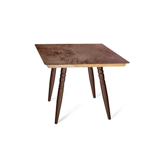 Керамический кухонный стол SHT-TU15 (4 шт.)/ТT8 60/60 (медный металлик/прозрачный лак/коричневая сепия) в Абакане