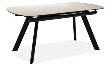 Керамический кухонный стол Шамони 2CQ 160х90 (Oxide Avorio/Графит) в Абакане
