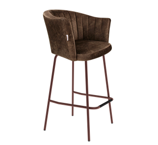 Барный стул SHT-ST42-1 / SHT-S29P (кофейный трюфель/медный металлик) в Абакане