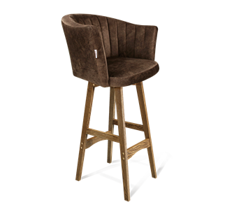 Барный стул SHT-ST42-1 / SHT-S65 (кофейный трюфель/дуб брашированный коричневый) в Абакане