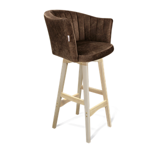 Барный стул SHT-ST42-1 / SHT-S65 (кофейный трюфель/прозрачный лак) в Абакане