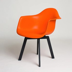 Обеденный стул derstuhl DSL 330 Grand Black (Оранжевый) в Абакане