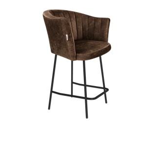 Полубарный стул SHT-ST42-1 / SHT-S29P-1 (кофейный трюфель/черный муар) в Абакане