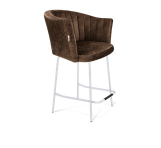 Полубарный стул SHT-ST42-1 / SHT-S29P-1 (кофейный трюфель/хром лак) в Абакане