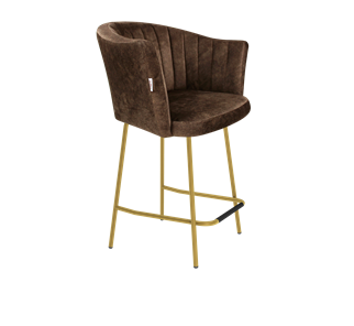 Полубарный стул SHT-ST42-1 / SHT-S29P-1 (кофейный трюфель/золото) в Абакане