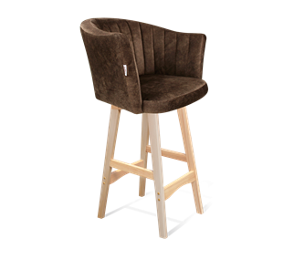 Полубарный стул SHT-ST42-1 / SHT-S65-1 (кофейный трюфель/прозрачный лак) в Абакане