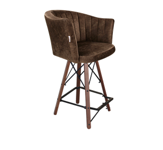 Полубарный стул SHT-ST42-1 / SHT-S80-1 (кофейный трюфель/темный орех/черный) в Абакане