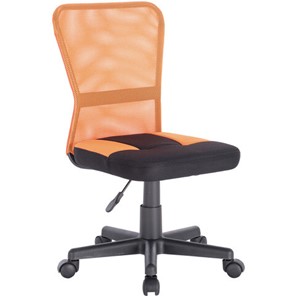 Кресло Brabix Smart MG-313 (без подлокотников, комбинированное, черное/оранжевое) в Абакане