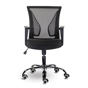 Компьютерное кресло Brabix Wings MG-304 (пластик черный, хром, сетка, черное) 532016 в Абакане