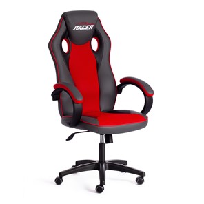 Компьютерное кресло RACER GT new кож/зам/ткань, металлик/красный, арт.13249 в Абакане