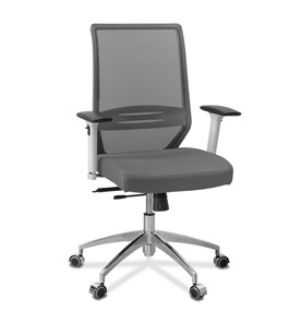 Офисное кресло для руководителя Aero lux, сетка/ткань TW / серая/серая TW в Абакане