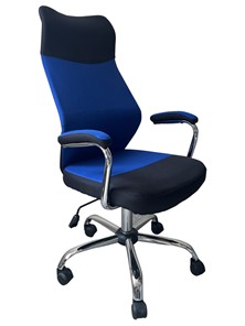 Офисное кресло C168 черный/синий в Абакане