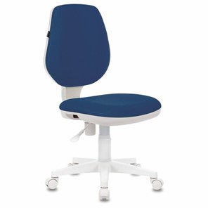 Офисное кресло Brabix Fancy MG-201W (без подлокотников, пластик белый, синие) 532413 в Абакане