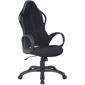 Офисное кресло Brabix Premium Force EX-516 (ткань, черное/вставки синие) 531572 в Абакане