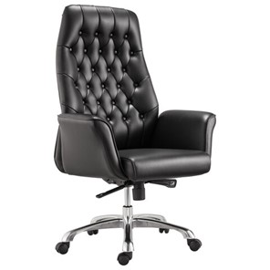 Кресло офисное BRABIX PREMIUM "Legacy EX-750", синхромеханизм, алюминий, экокожа, черное, 532492 в Абакане
