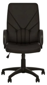 Офисное кресло MANAGER (PL64) экокожа ECO-30, черная в Абакане
