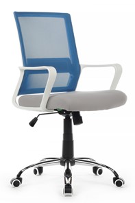 Офисное кресло Riva RCH 1029MW, серый/синий в Абакане