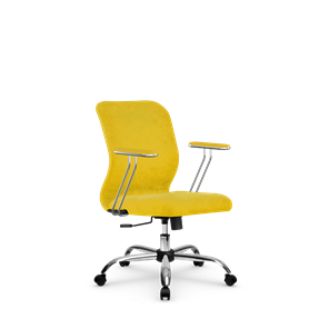 Кресло офисное SU-Mr-4/подл.078/осн.003 желтый в Абакане