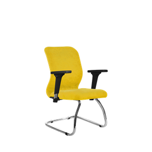 Кресло компьютерное SU-Mr-4/подл.200/осн.007 желтый в Абакане