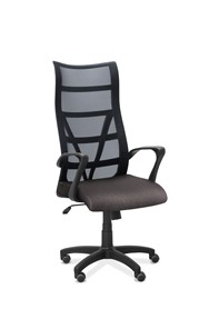 Кресло в офис Топ, сетка/ткань Bahama / черная/серая в Абакане