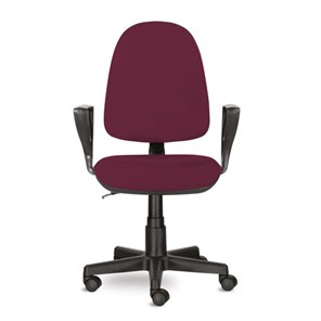 Офисное кресло Brabix Prestige Ergo MG-311 (регулируемая эргономичная спинка, ткань, бордовое) 532422 в Абакане