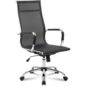 Кресло офисное Brabix Line EX-530 (хром, сетка, черное) в Абакане
