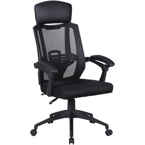 Офисное кресло Brabix Nexus ER-401 (с подлокотниками, черное) 531835 в Абакане