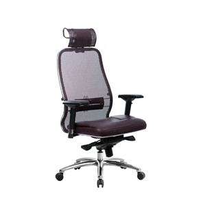 Кресло офисное Метта Samurai SL-3.04, темно-бордовый в Абакане