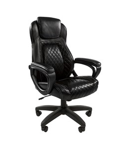 Кресло компьютерное CHAIRMAN 432, экокожа, цвет черный в Абакане