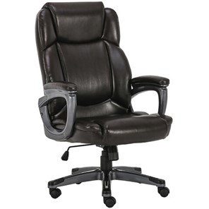 Кресло офисное Brabix Premium Favorite EX-577 (пружинный блок, рециклир. кожа, коричневое) 531936 в Абакане