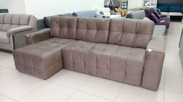 Угловой диван с оттоманкой Реал ДУ Graund 03 велюр в Абакане
