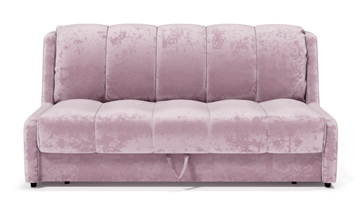 Прямой диван Аккордеон-Кровать 1,55 с каретной утяжкой, полоска (ППУ) в Абакане