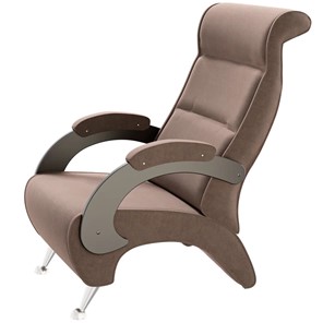 Кресло Деметрио 9Д (каркас венге, м/э коричневый) в Абакане