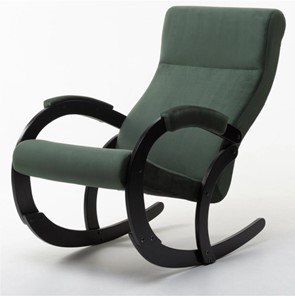 Кресло-качалка в гостиную Корсика, ткань Amigo Green 34-Т-AG в Абакане